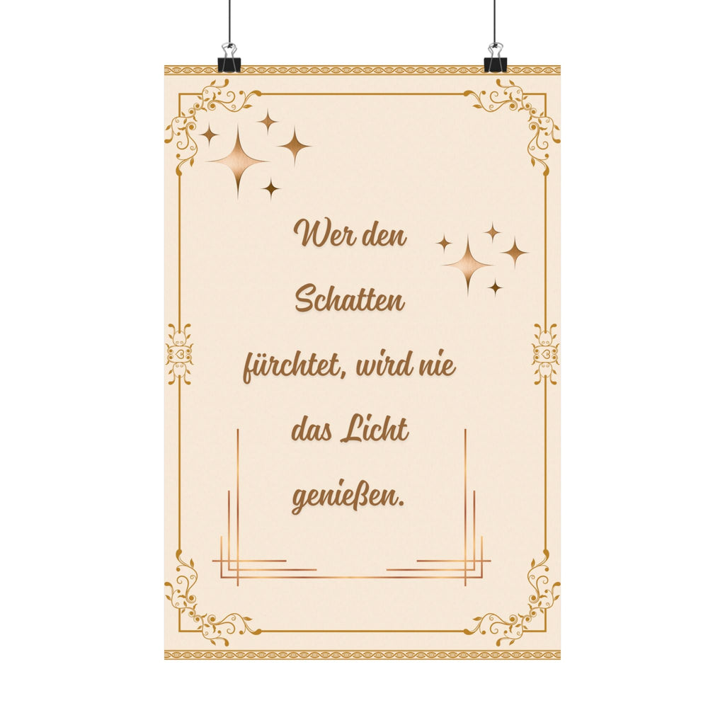 Elegantes Satin - Wandkunst - Poster Inspirierendes Zitat - Dekor - Familientruhe