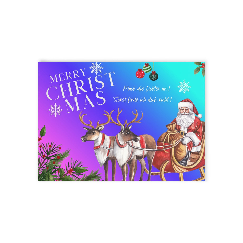 Festliche Weihnachtskarten, Frohe Weihnachtskarten, beidseitig bedruckt - Familientruhe