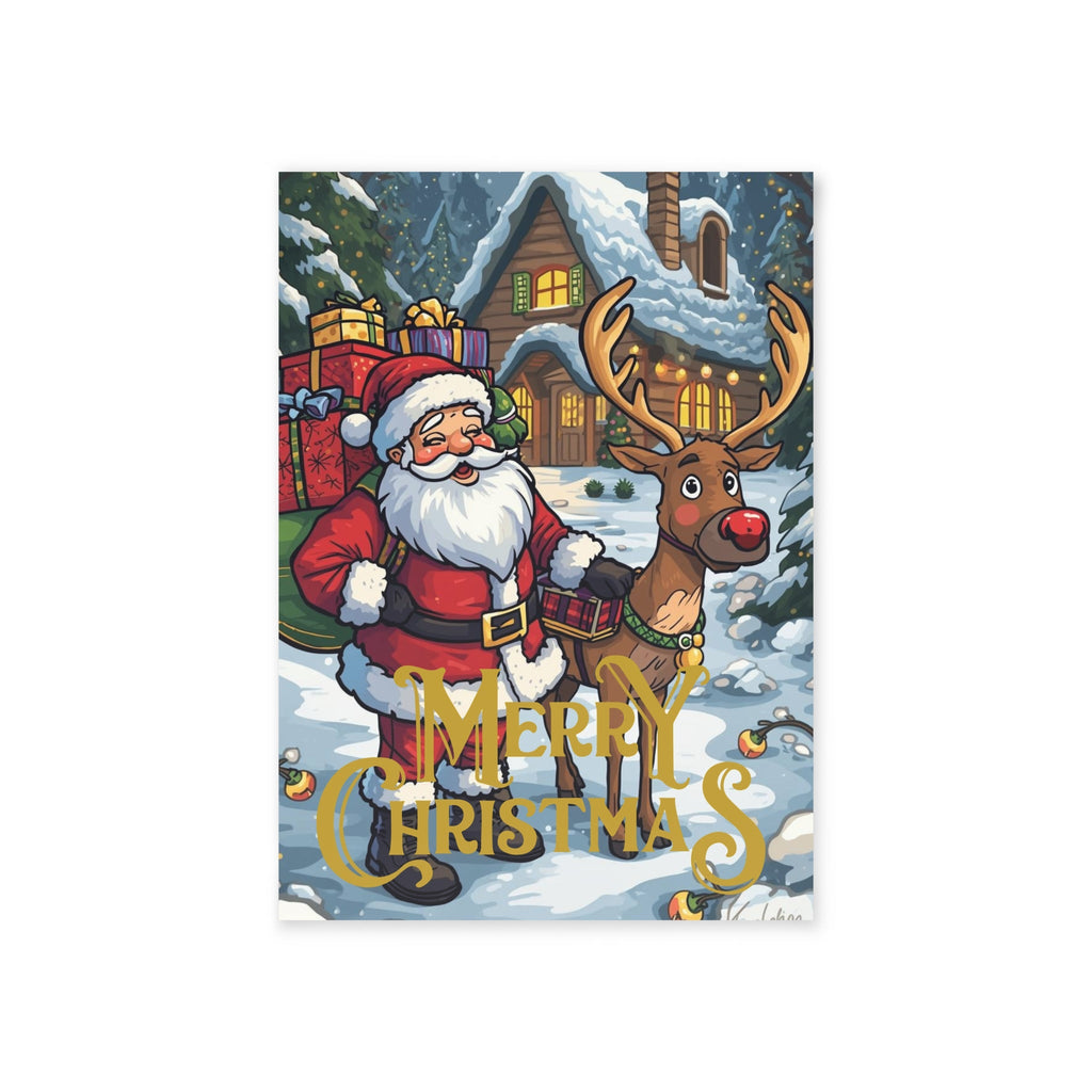 Festliche Weihnachtskarten frohe Weihnachtsstimmung - Familientruhe