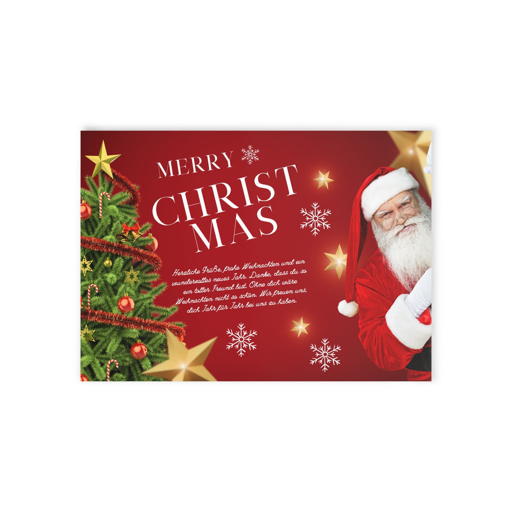 Festliche Weihnachtskarten, Weihnachtsgrüße, Zweiseitiger Druck - Familientruhe