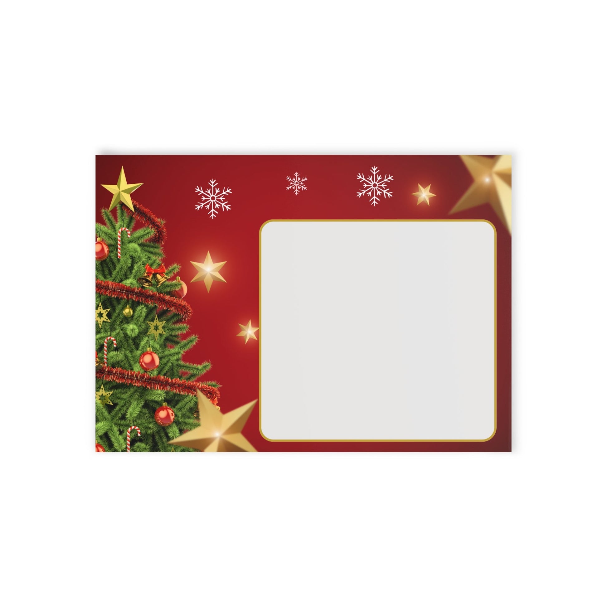 Festliche Weihnachtskarten, Weihnachtsgrüße, Zweiseitiger Druck - Familientruhe