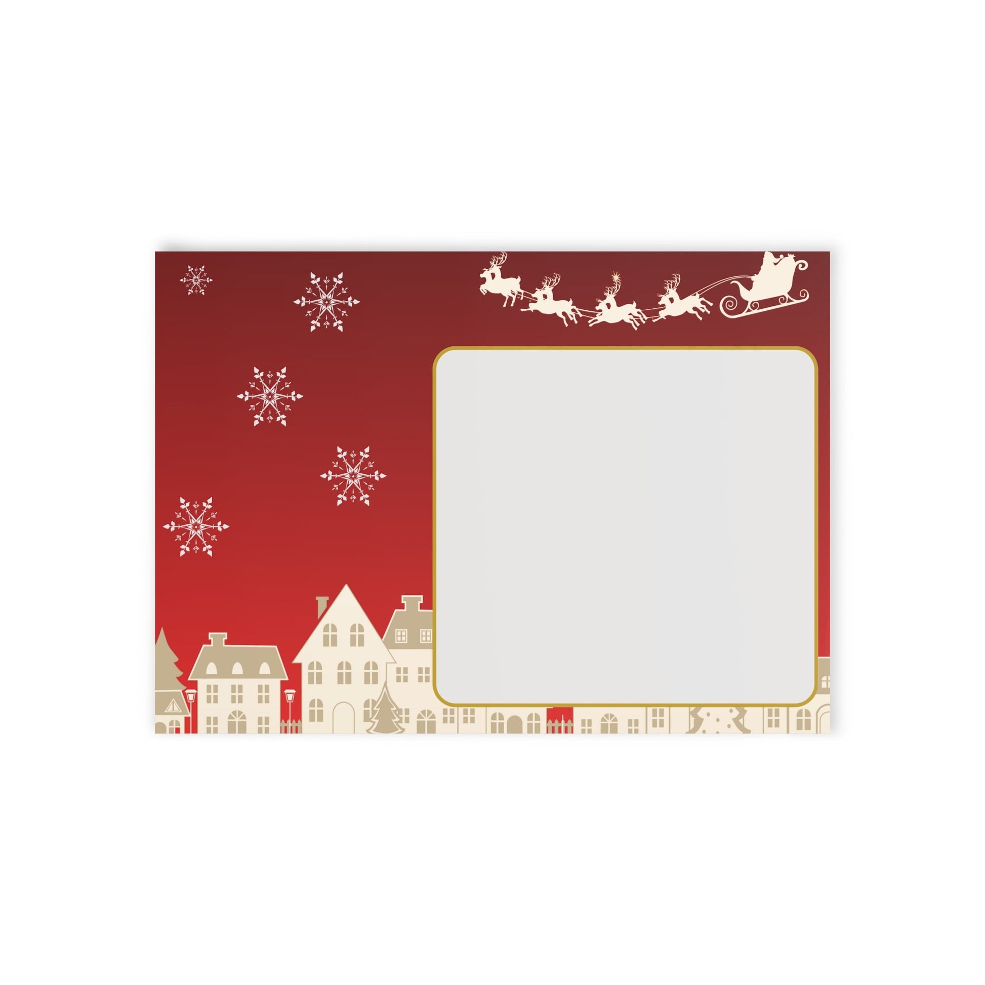 Festliche Weihnachtskarten, Weihnachtsgrußkarten, zweiseitige - Familientruhe