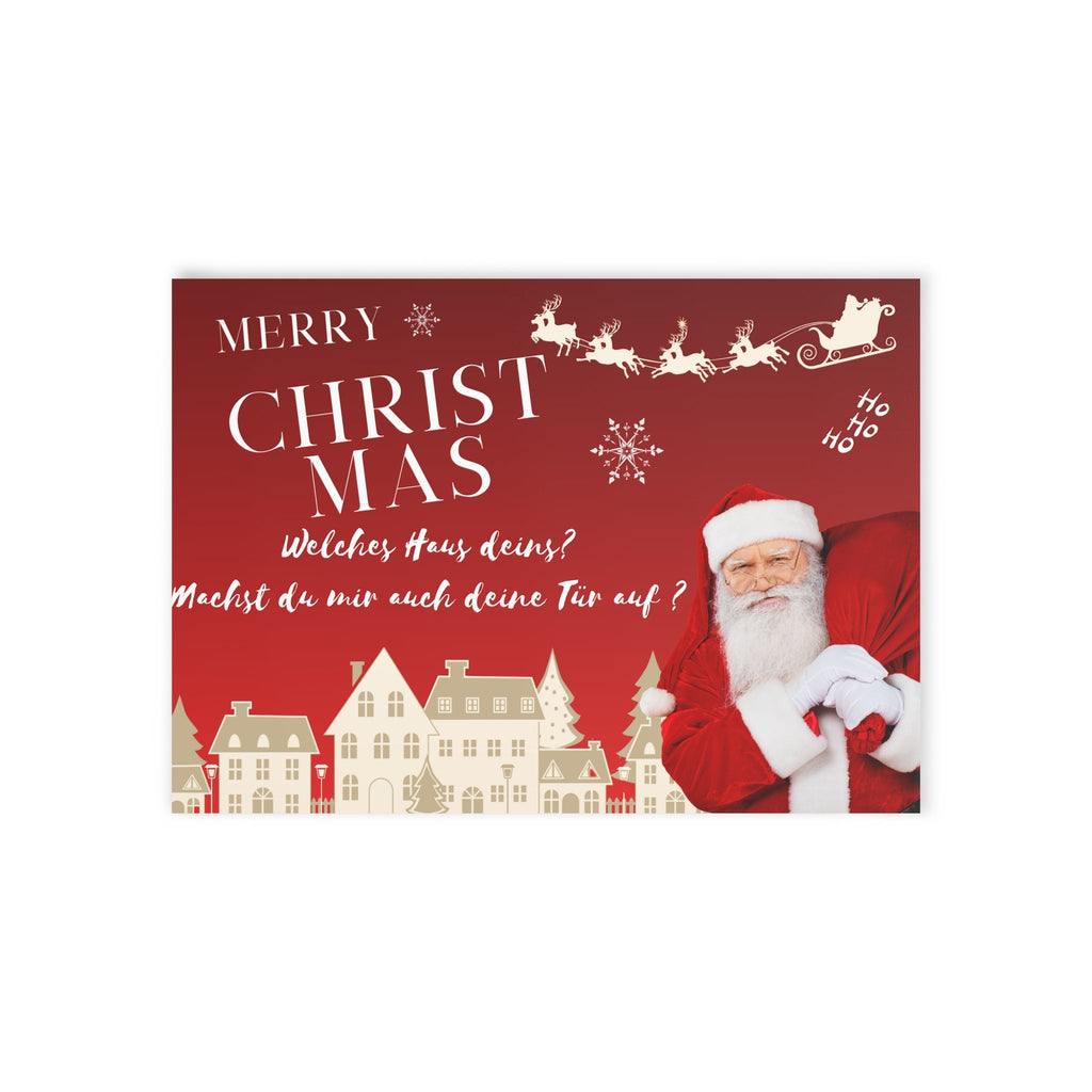 Festliche Weihnachtskarten, Weihnachtsgrußkarten, zweiseitige - Familientruhe