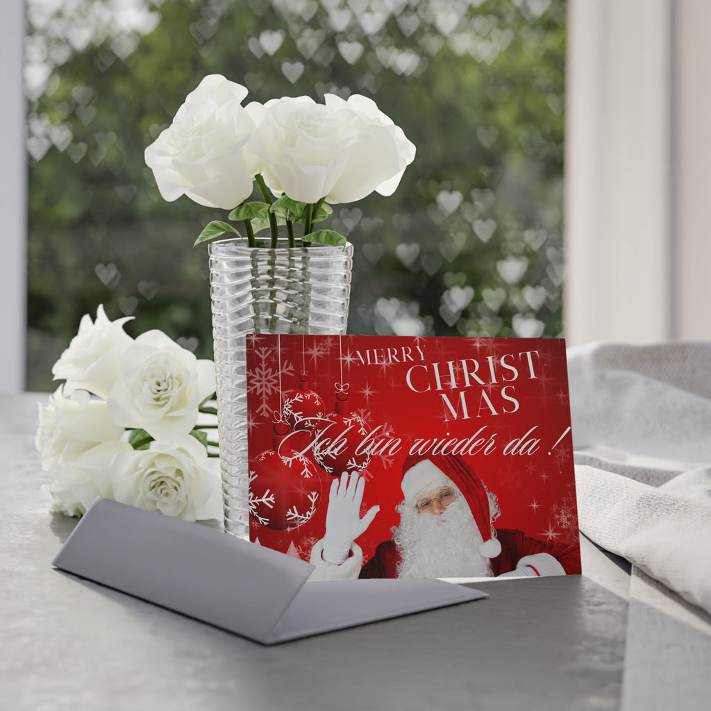 Festliche Weihnachtskarten, Zweiseitige Weihnachtsgrußkarten - Familientruhe