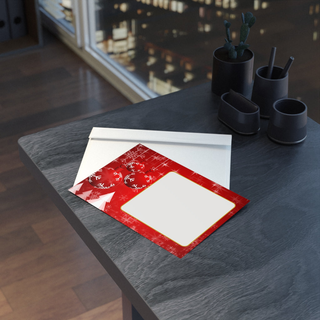 Festliche Weihnachtskarten, Zweiseitige Weihnachtsgrußkarten - Familientruhe