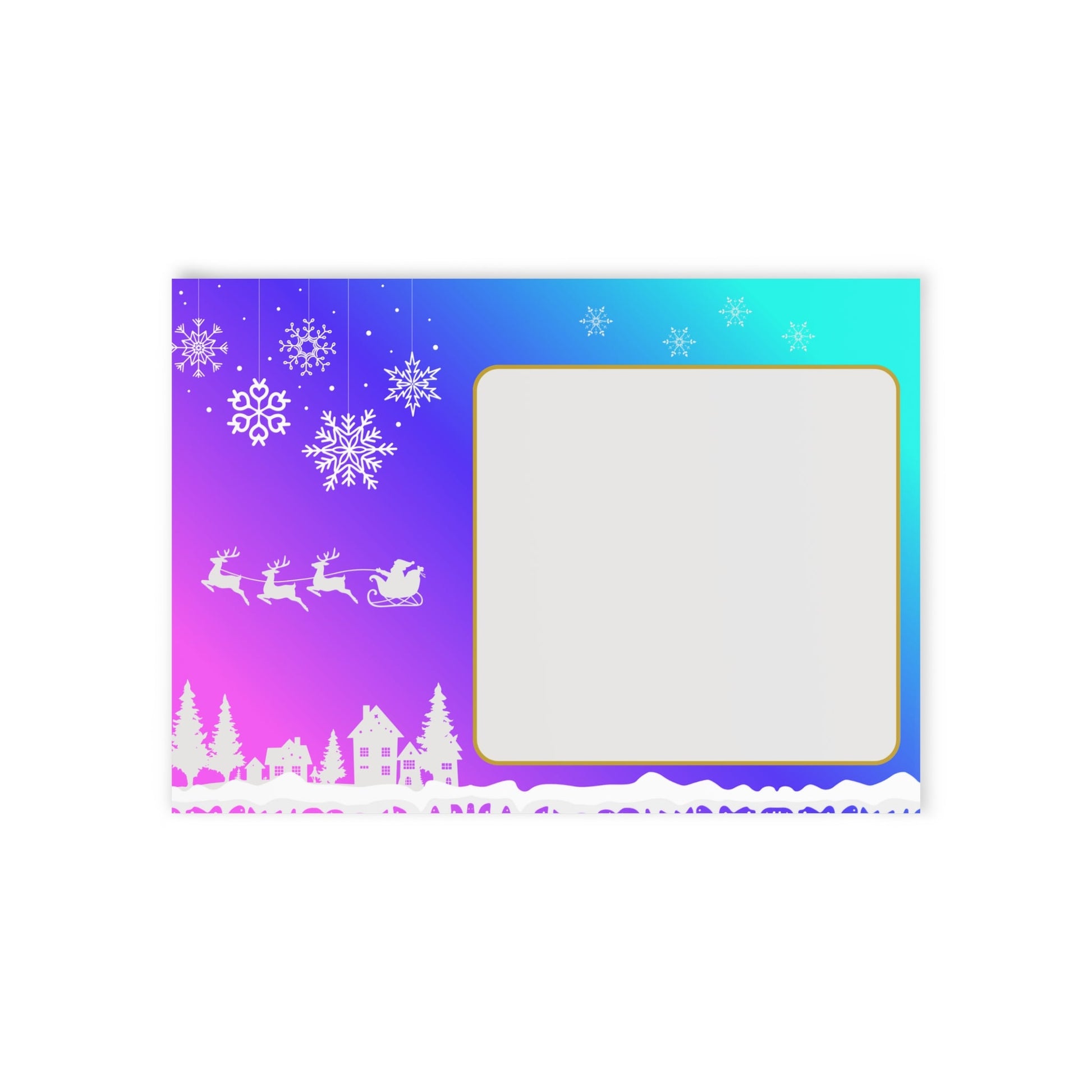 Festliche Weihnachtskarten Zweiseitiger Druck - Familientruhe