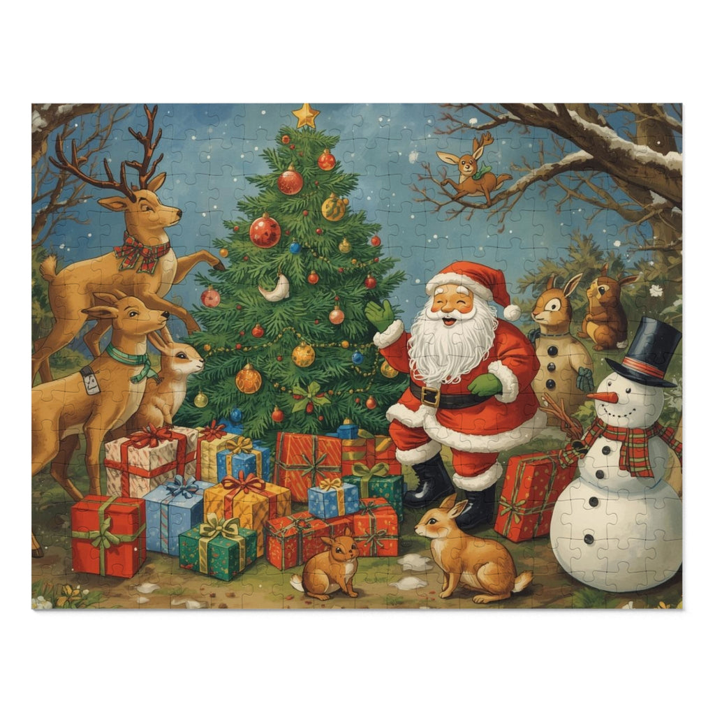 Festliches Weihnachtspuzzle, Weihnachtsaktivität für die Familie - Familientruhe