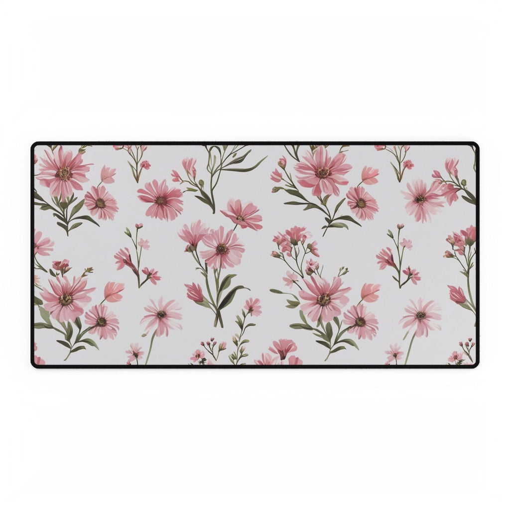 Florale Schreibtischmatte, Modernes Arbeitsplatzdekor - Familientruhe