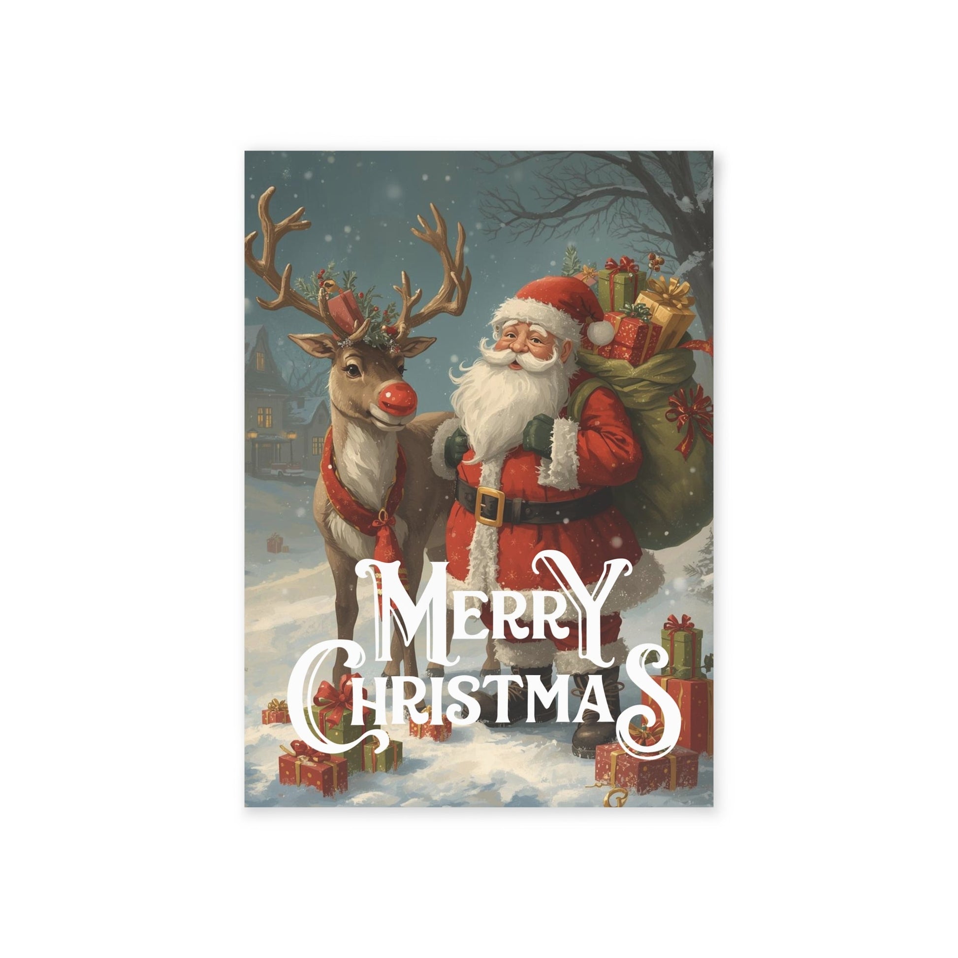 Frohe Weihnachten Weihnachtskarten, Festliche Grußkarten - Familientruhe