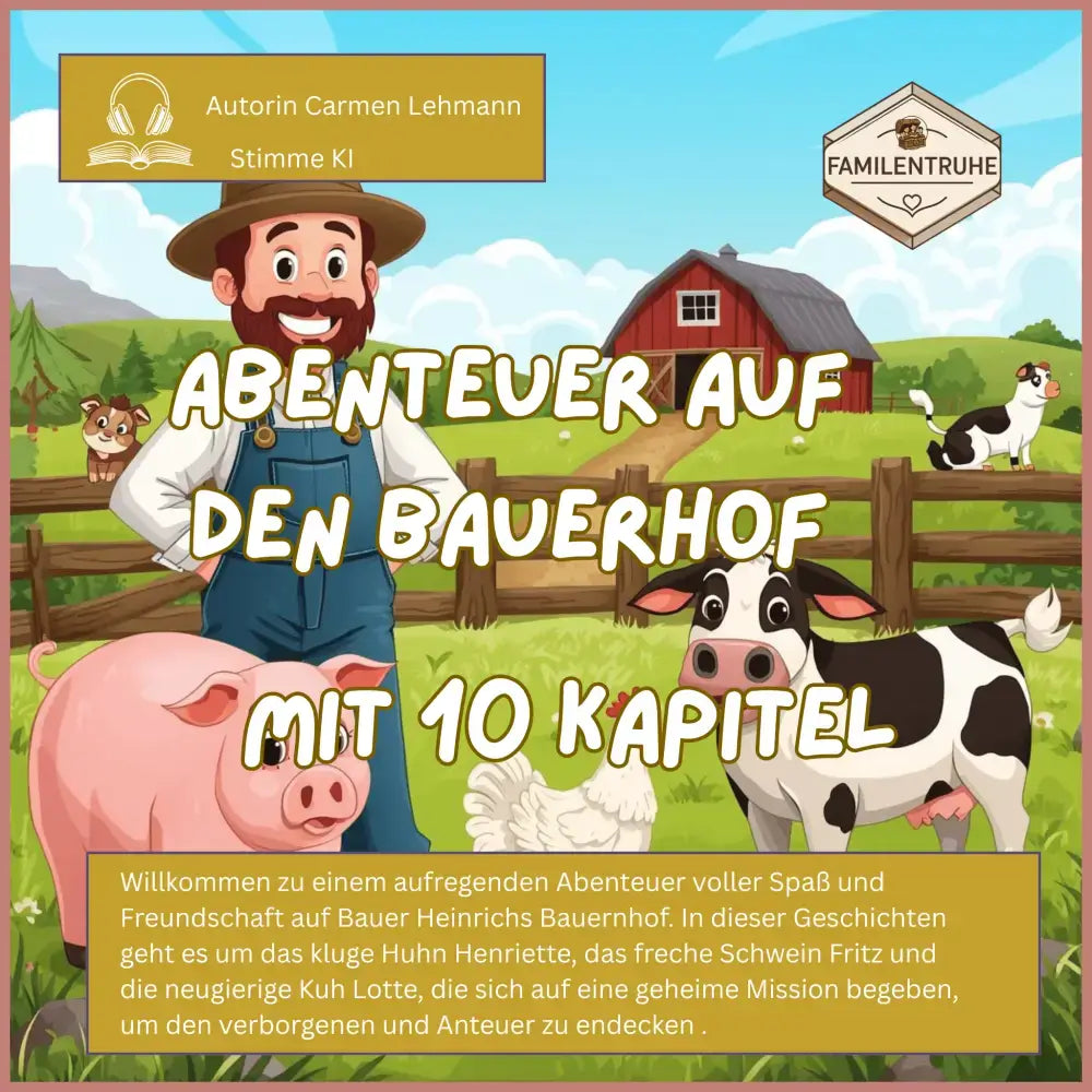 Hörbuch Abenteuer auf dem Bauernhof mit 10 Kapitel