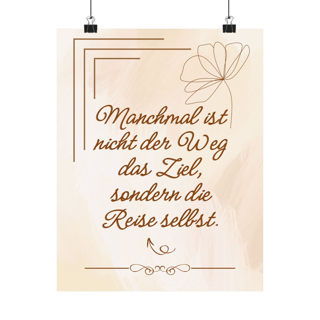 Inspirierender Satin Posterdruck, Motivierende Wandkunst - Familientruhe
