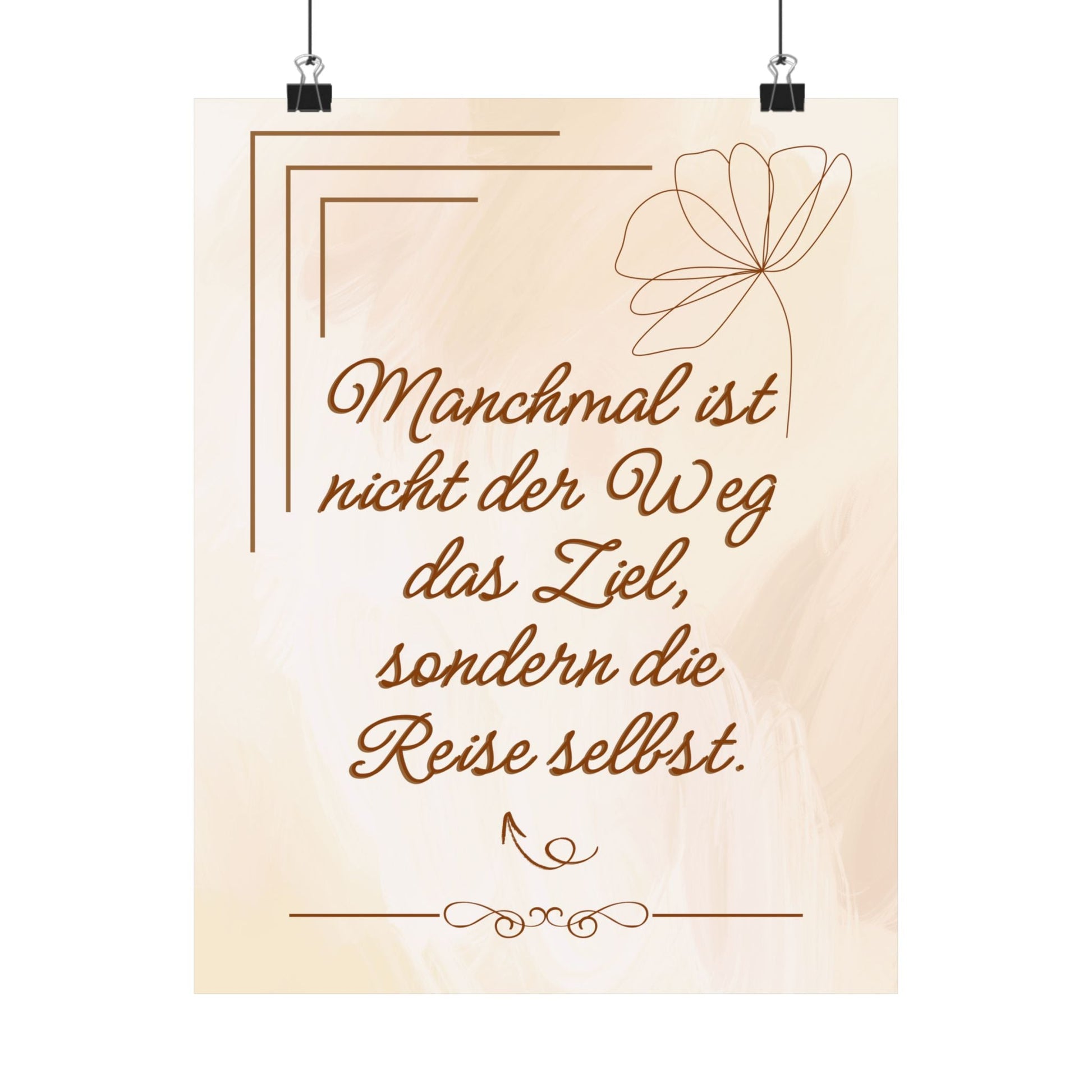 Inspirierender Satin Posterdruck, Motivierende Wandkunst - Familientruhe
