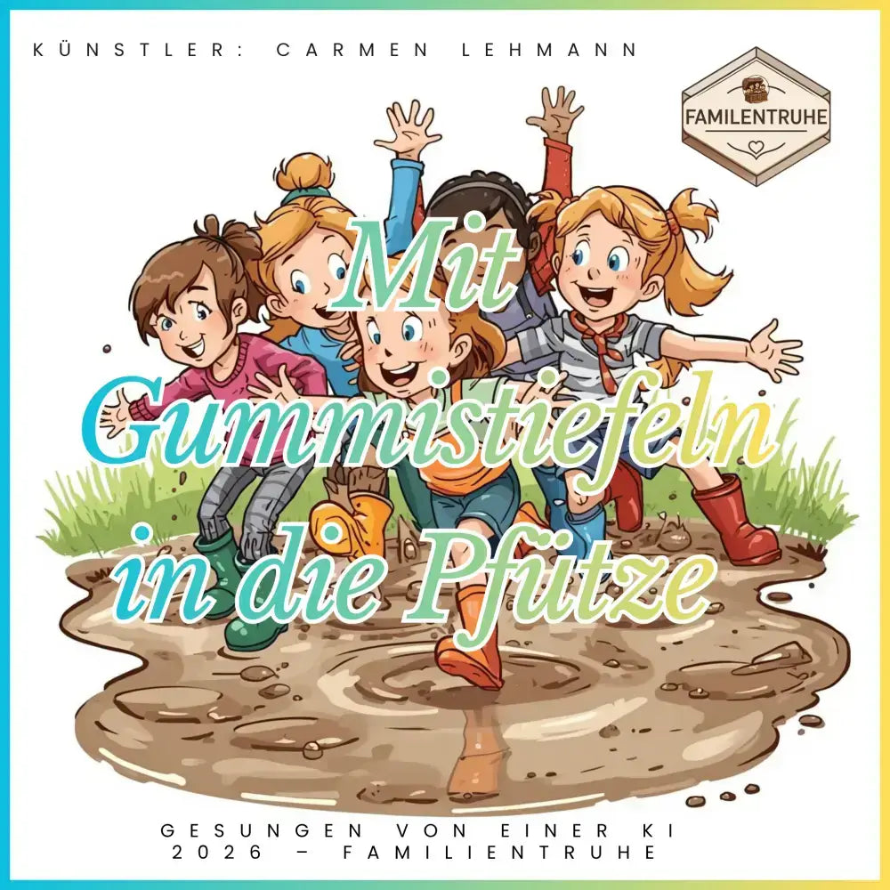 Kinderlied-Mit Gummistiefeln in die Pfütze - Kinderlied