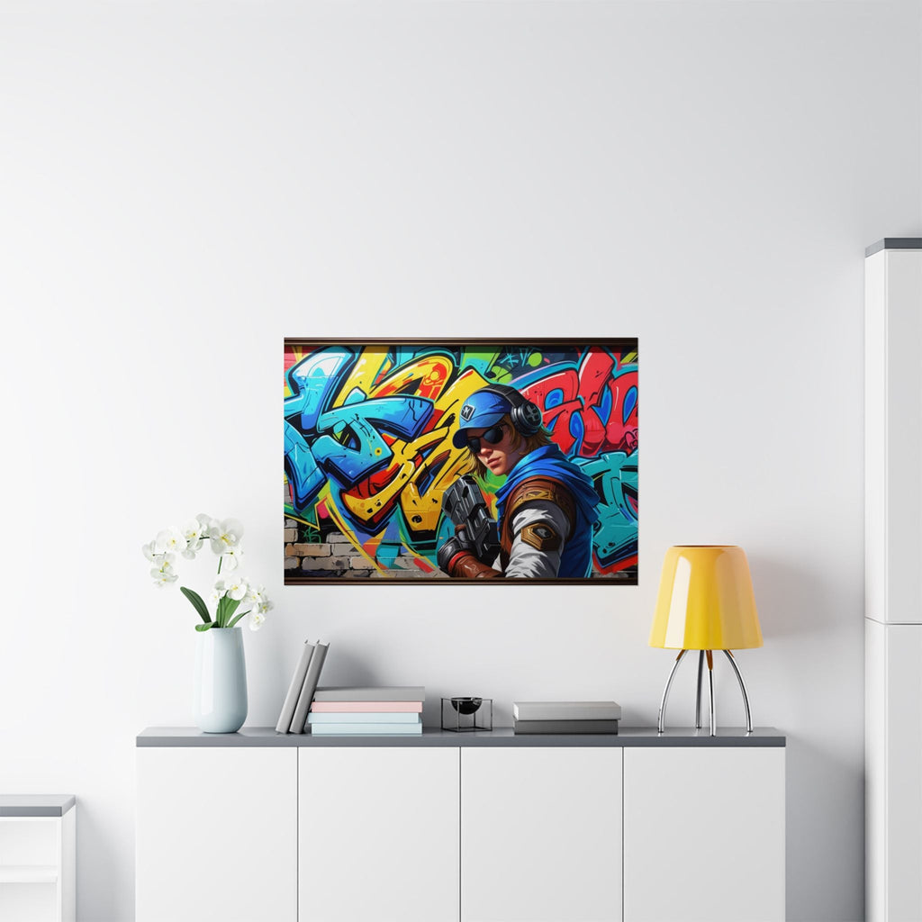 Lebendige Satin Poster, Graffiti Wandkunst - Familientruhe