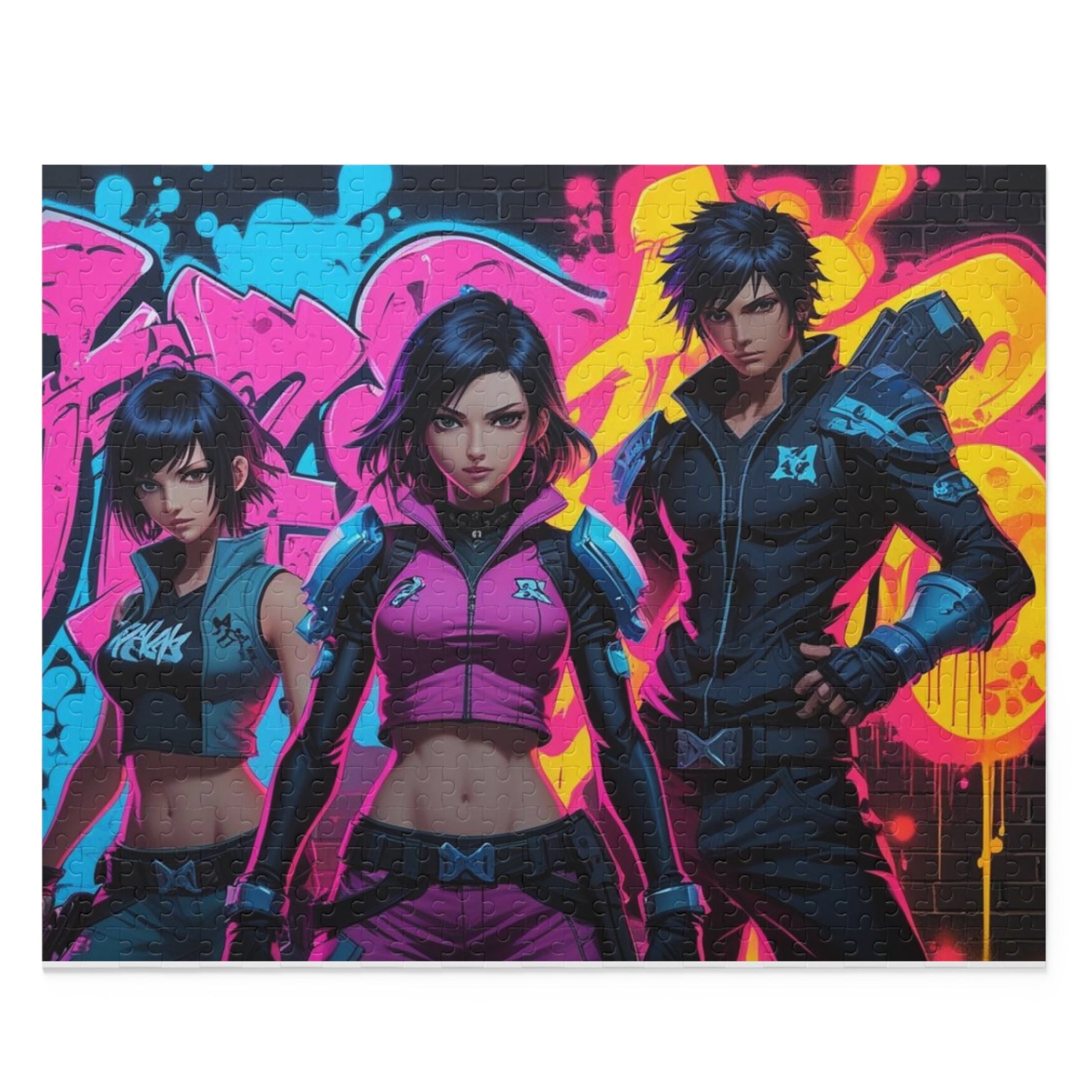 Lebendiges Street - Art - Puzzle 500 Teile - Familientruhe