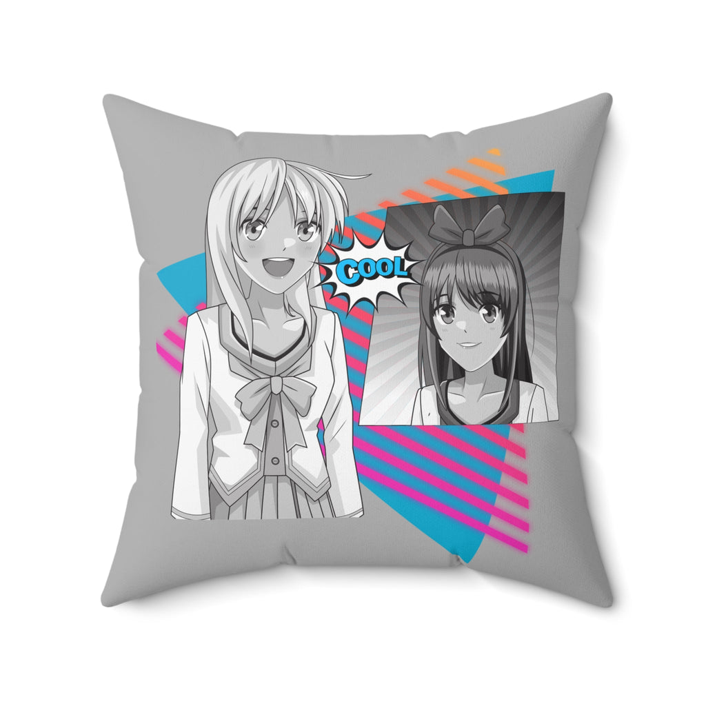 Lebendiges, von Anime inspiriertes Dekokissen, gemütliche Heimdekoration - Familientruhe