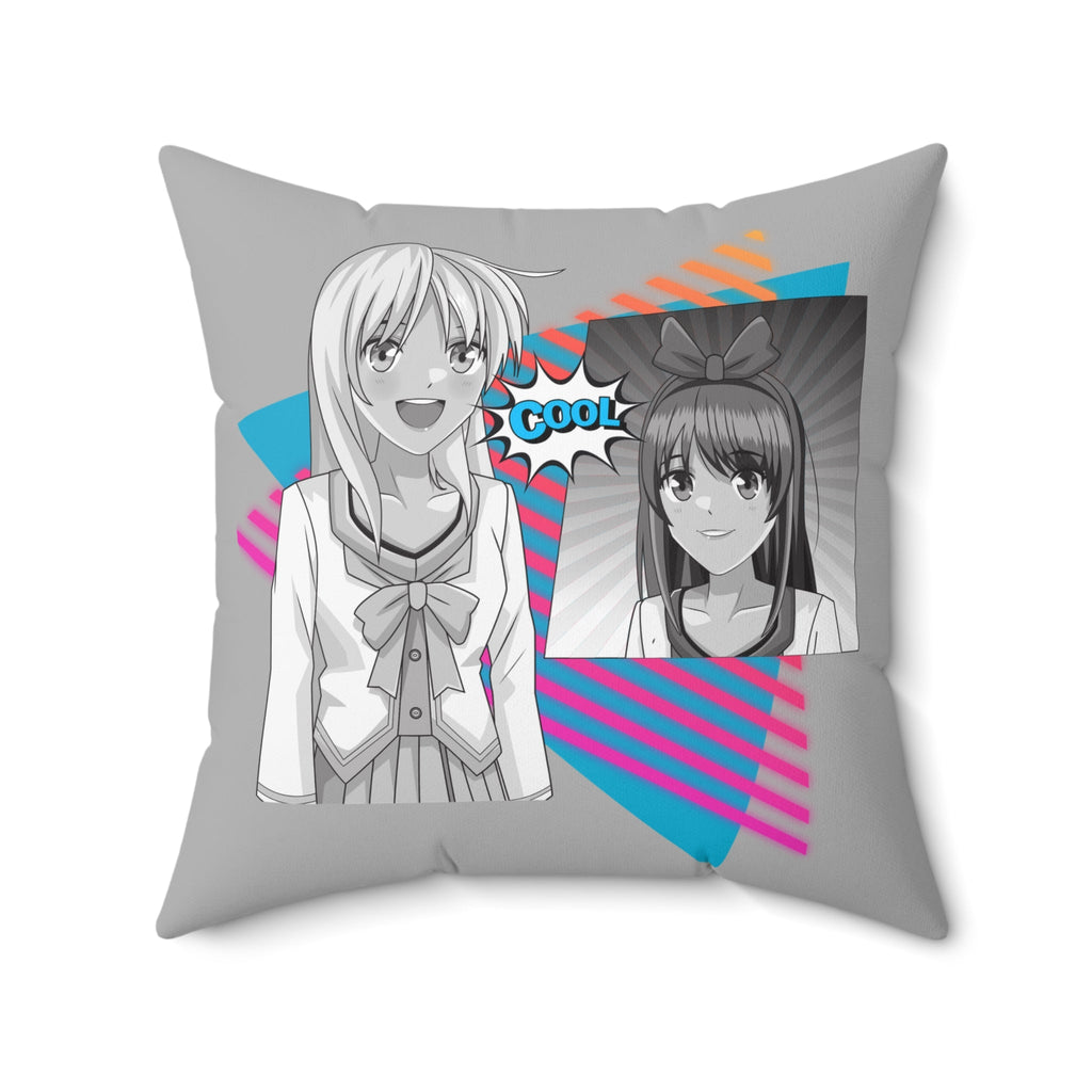 Lebendiges, von Anime inspiriertes Dekokissen, gemütliche Heimdekoration - Familientruhe
