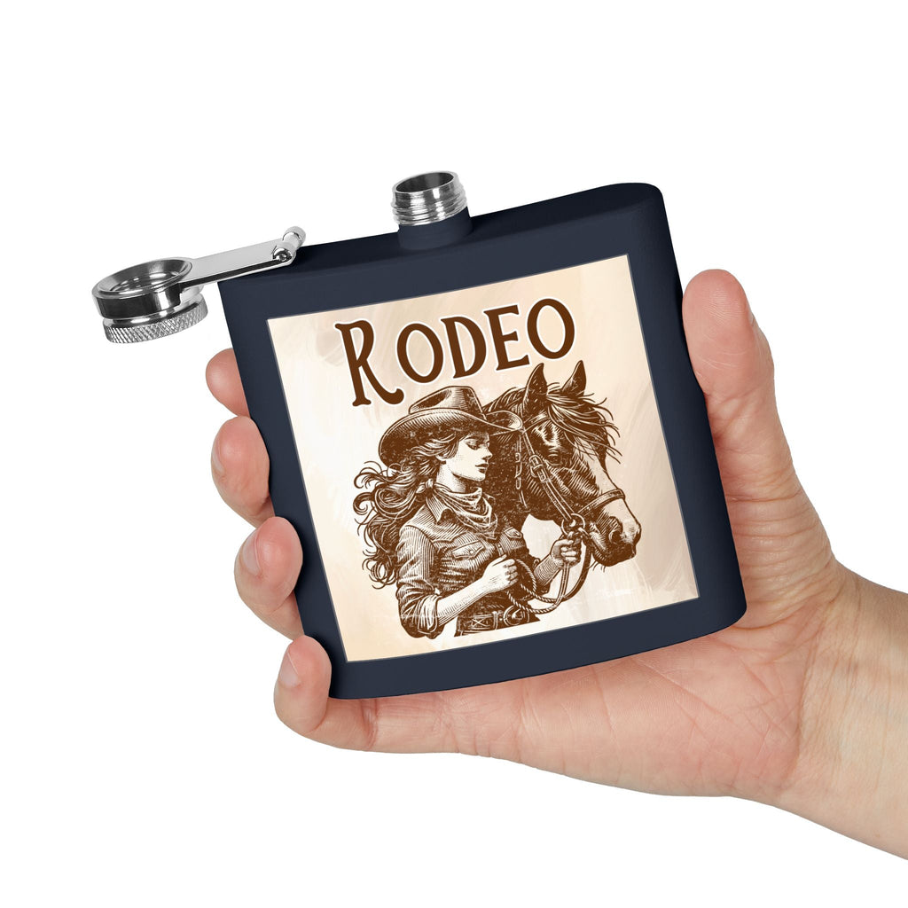 Magischer Flachmann aus Edelstahl – 170 ml – perfektes Geschenk für Westernfans - Familientruhe