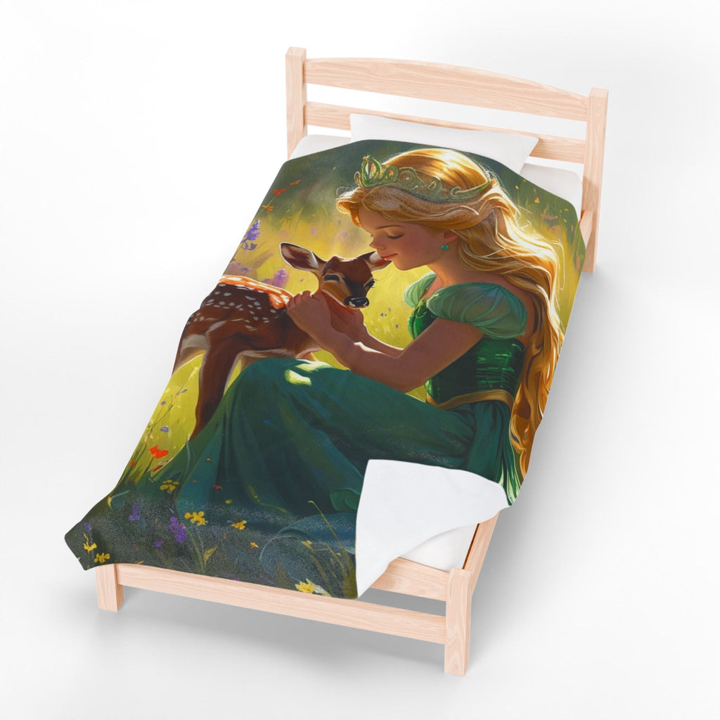 Märchenhafte Plüschdecke aus Samt – Gemütliches Geschenk für Kinder - Familientruhe