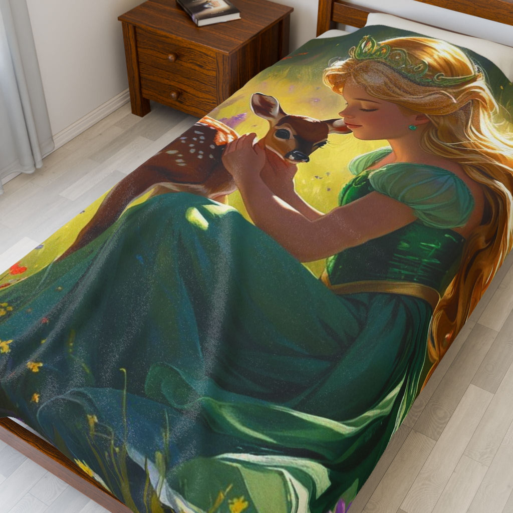 Märchenhafte Plüschdecke aus Samt – Gemütliches Geschenk für Kinder - Familientruhe