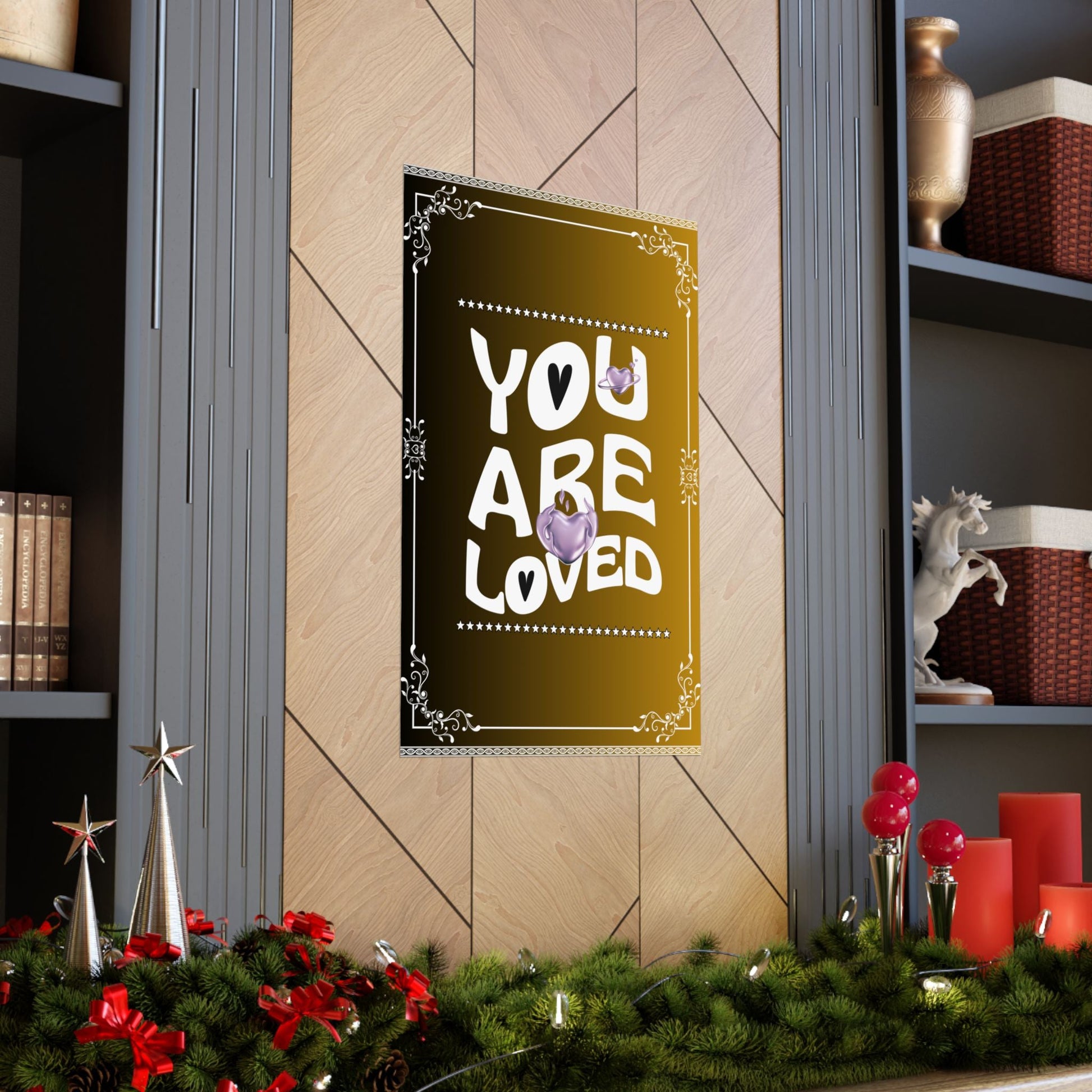 Matte vertikale Poster, Positive Affirmation Wandkunst - Familientruhe