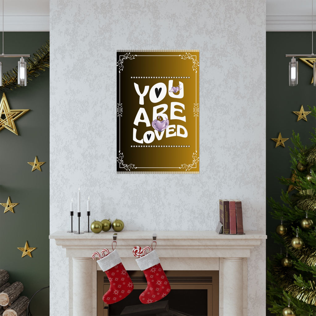 Matte vertikale Poster, Positive Affirmation Wandkunst - Familientruhe