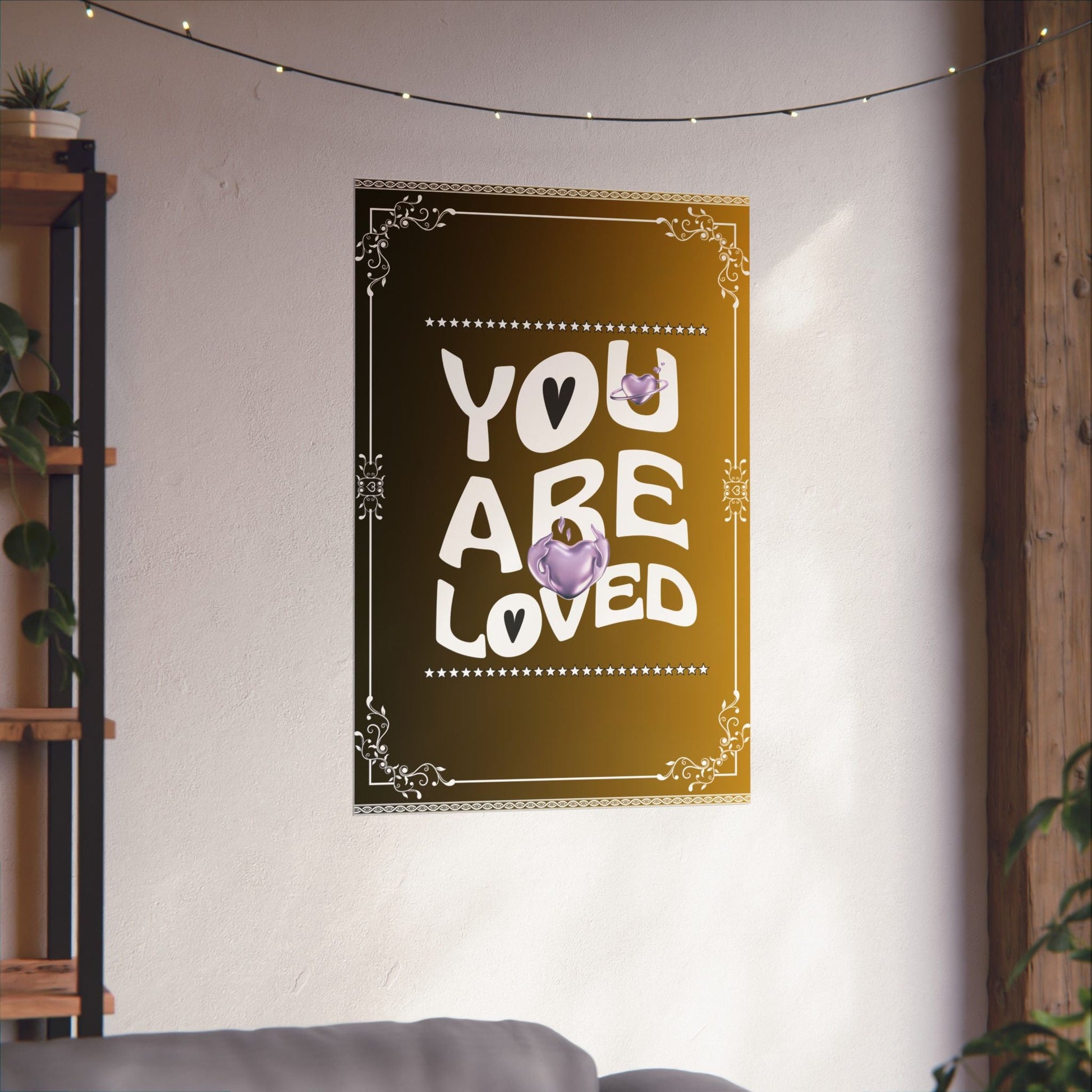 Matte vertikale Poster, Positive Affirmation Wandkunst - Familientruhe