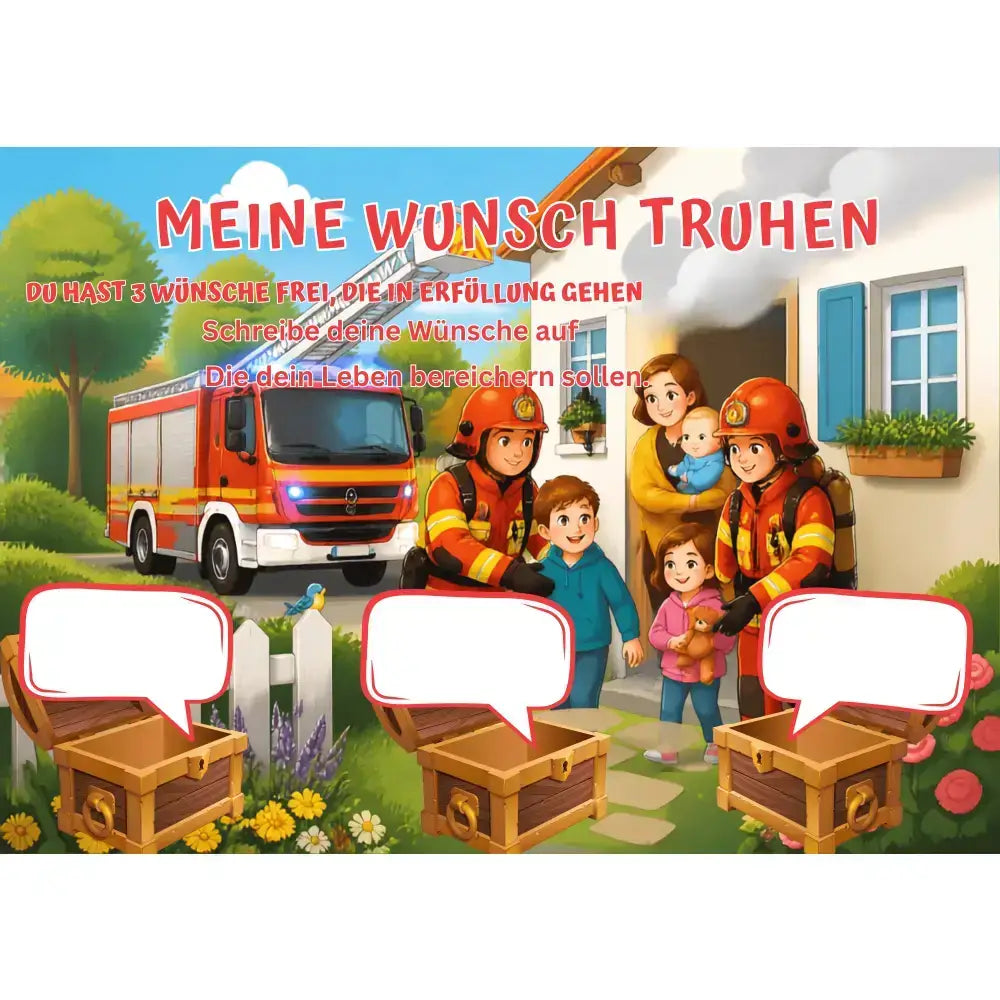 Poster für deine Wünsche- Feuerwehr im Einsatz Digital Nr.3