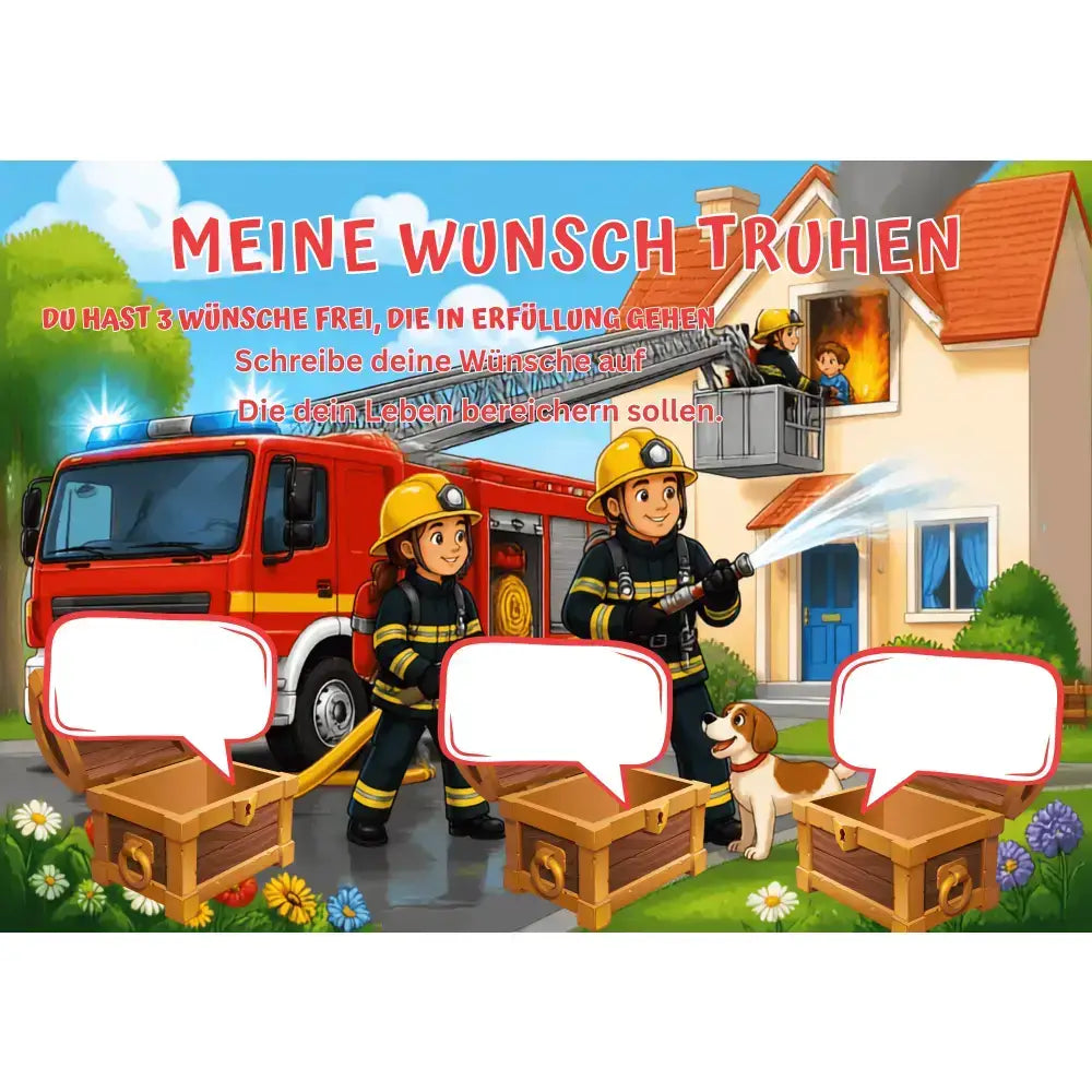 Poster für deine Wünsche- Feuerwehr im Einsatz Nummer1 Digital