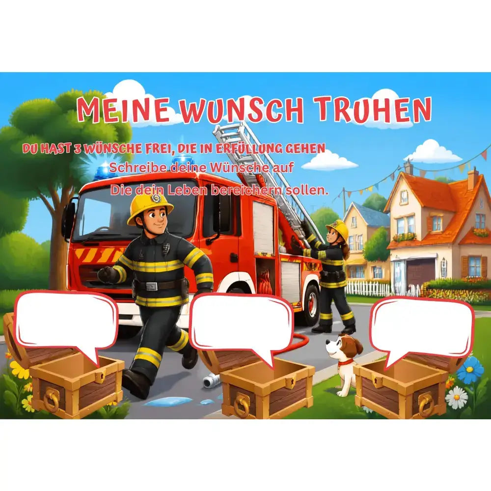 Poster für deine Wünsche- Feuerwehr im Einsatz Nummer2 Digital