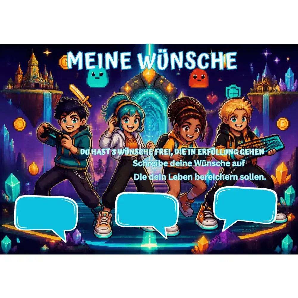 Poster für deine Wünsche-Gamer Nummer 5 Digital