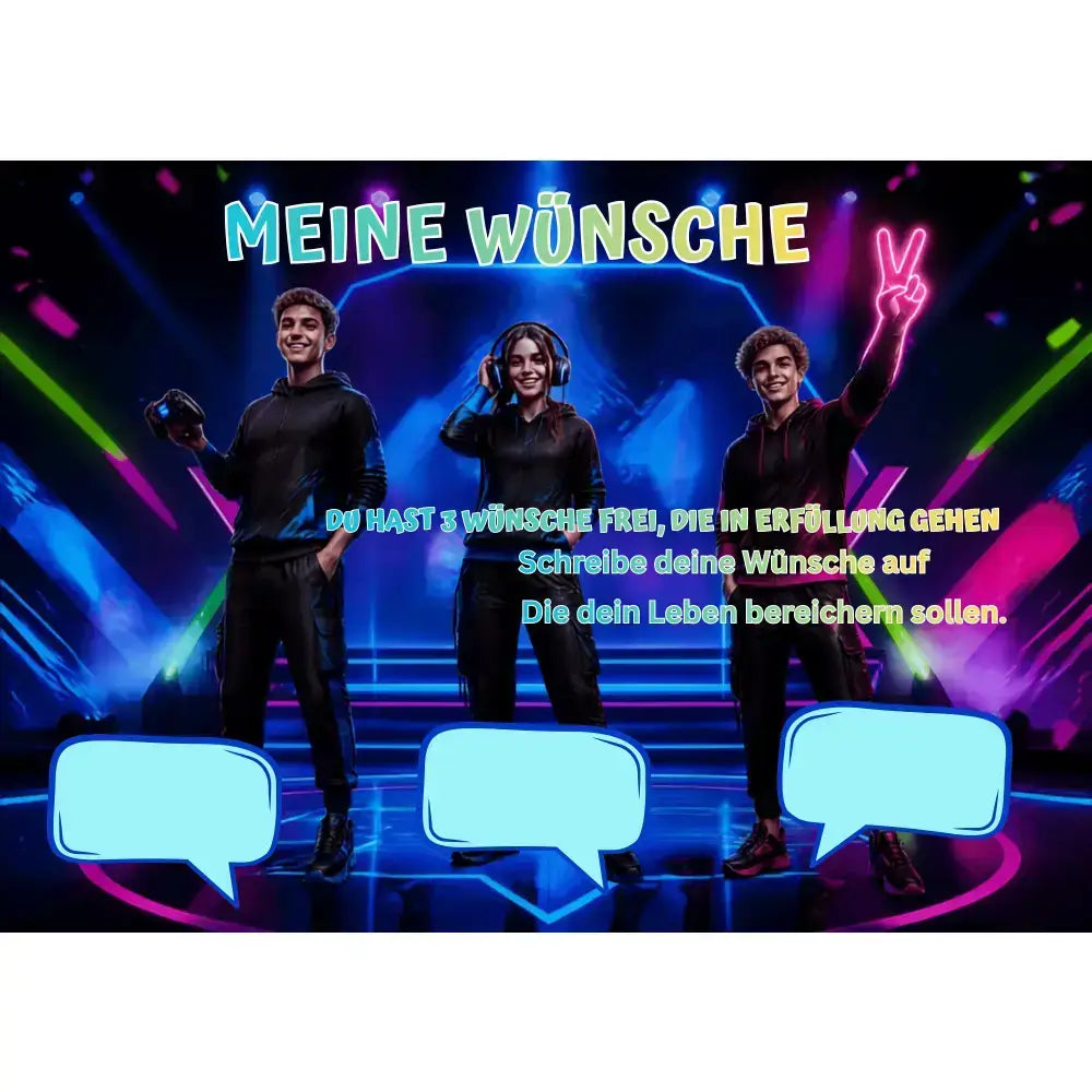 Poster für deine Wünsche-Gamer Nummer 8 Digital