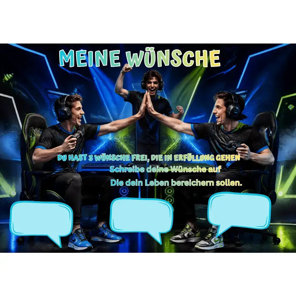 Poster für deine Wünsche-Gamer Nummer 9 Digital