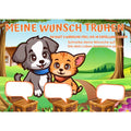 Poster für deine Wünsche-Hund und Katze am Wegrand Digital