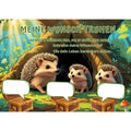 Poster für deine Wünsche- Igel Familie Digital