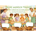 Poster für deine Wünsche-Kinder backen Plätzchen Digital