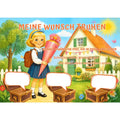 Poster für deine Wünsche- Mädchen mit einer Schultüte Digital