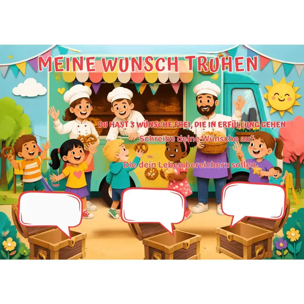 Poster für deine Wünsche- Mobile Bäckerei mit Kinder Digital