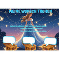 Poster für deine Wünsche- Nacht Sternen Prinzessin Digital