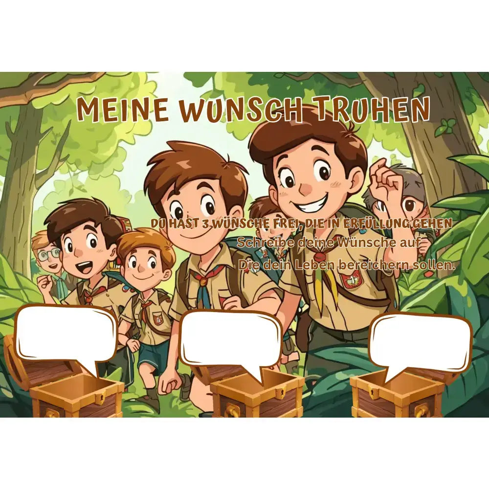 Poster für deine Wünsche Pfadfinder im Wald Digital