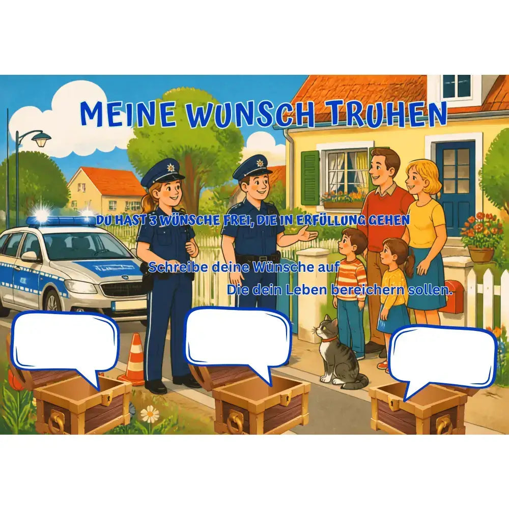 Poster für deine Wünsche-Polizei im Einsatz 4 Digital