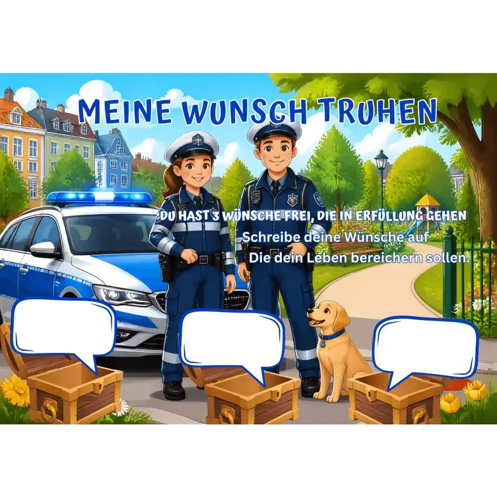 Poster für deine Wünsche-Polizei im Einsatz Nummer 1 Digital