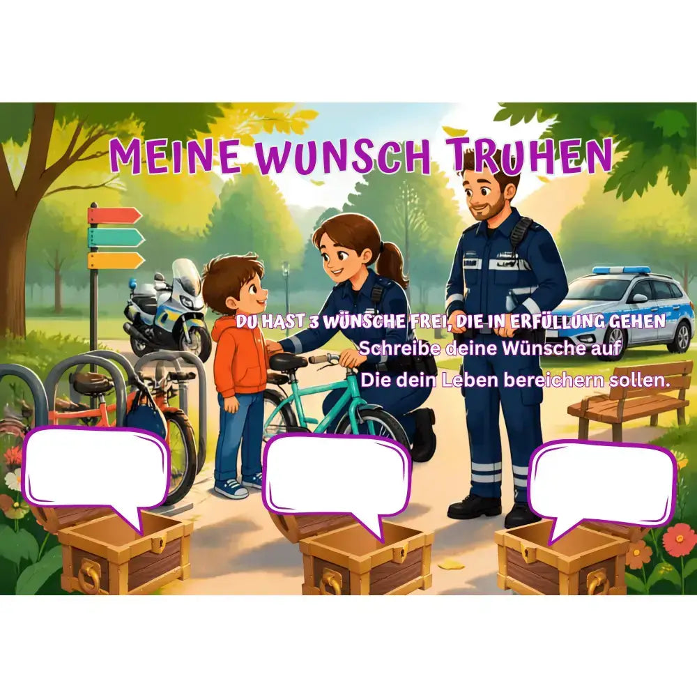 Poster für deine Wünsche-Polizei im Einsatz Nummer 3 Digital
