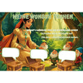 Poster für deine Wünsche- Prinzessin mit Zwerge im Wald Digital