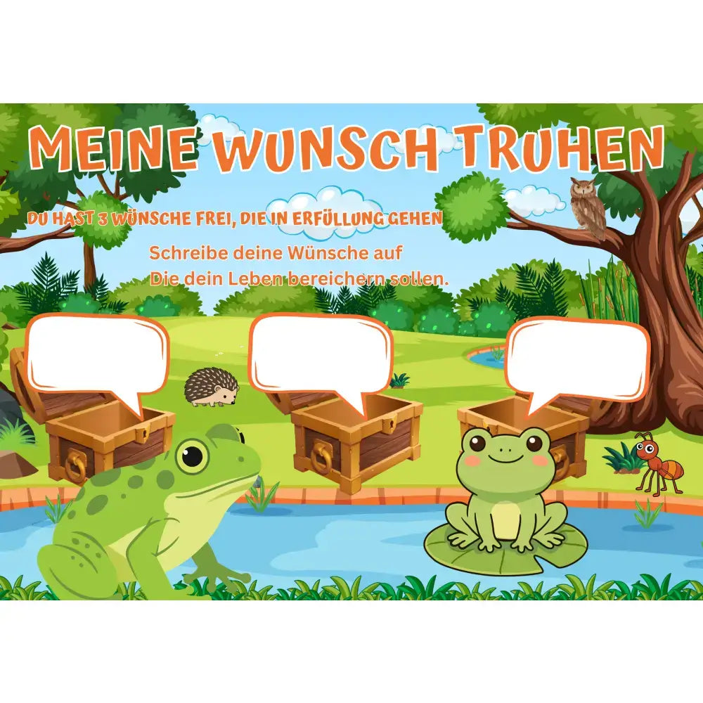 Poster für deine Wünsche-Zwei Frösche Digital