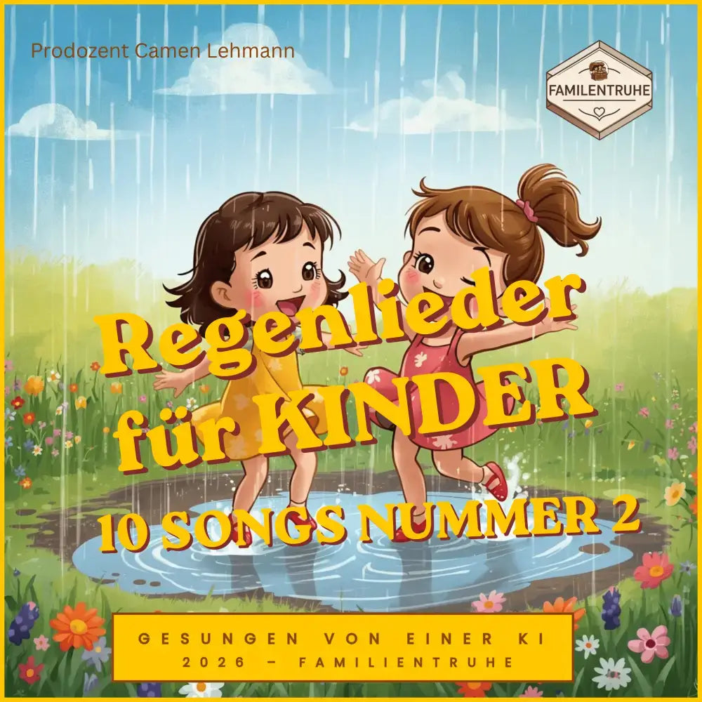 Regenlieder für Kinder mit 10 Songs Nummer 2 - Kinderlieder-Paket