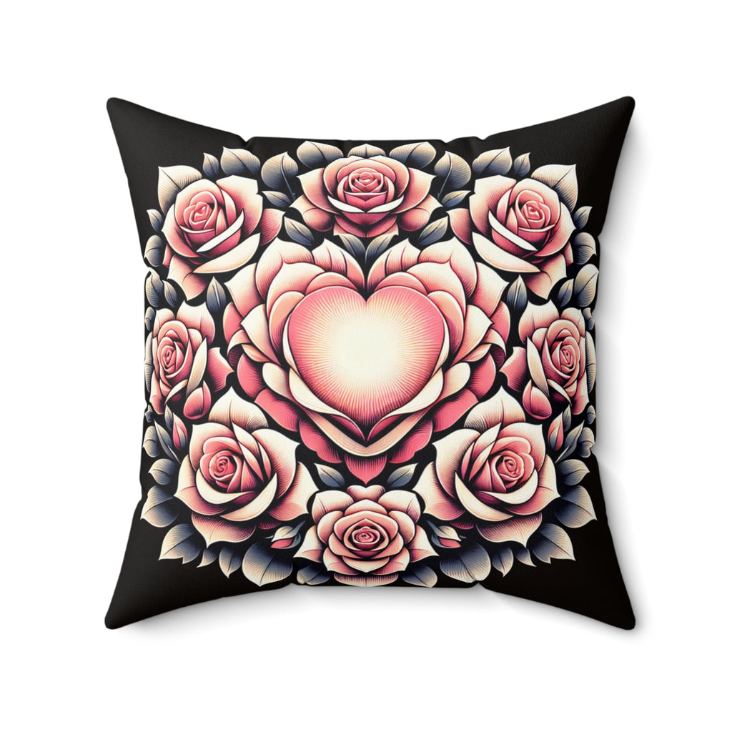 Romantisches Blumenkissen, gemütliches Wohndekor - Familientruhe