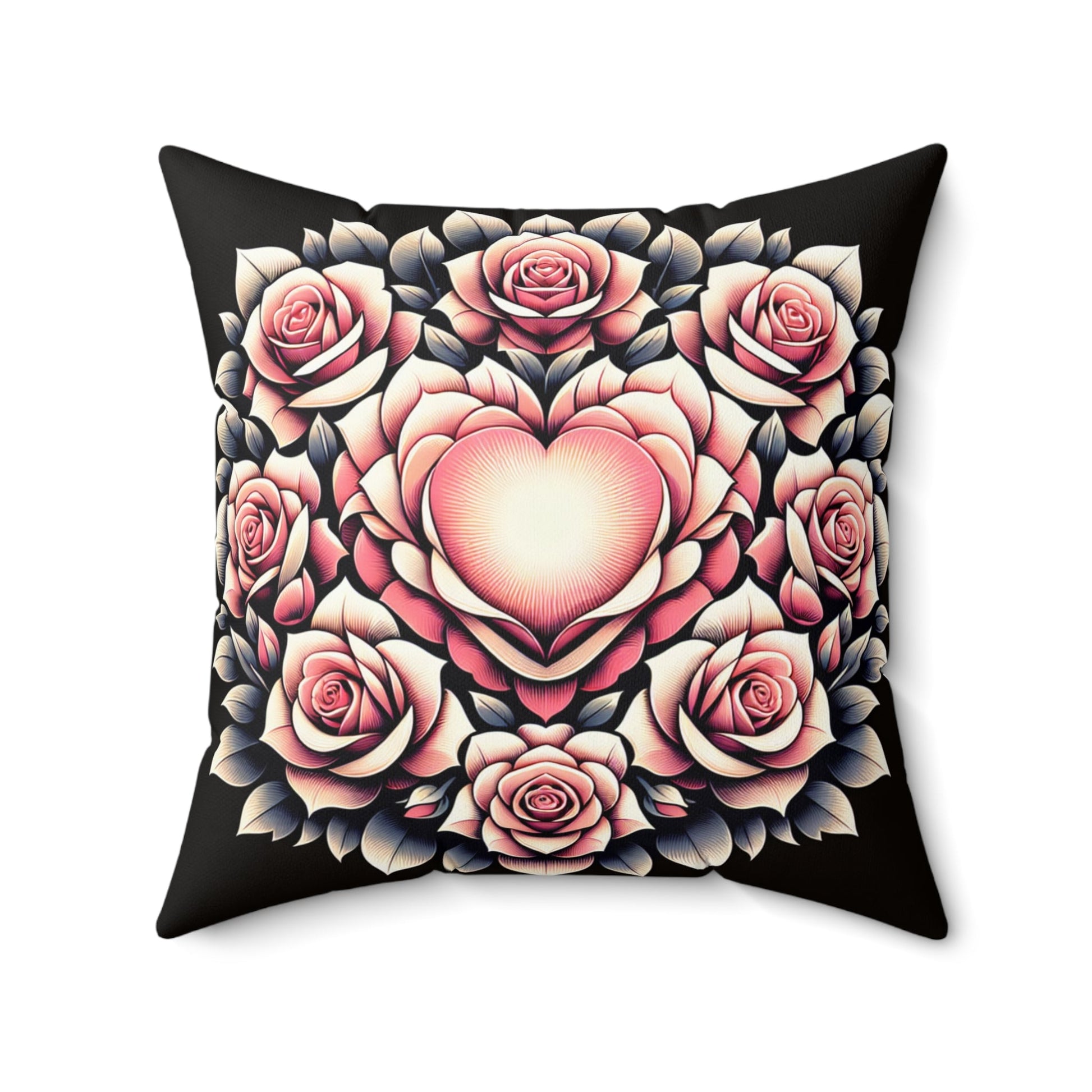 Romantisches Blumenkissen, gemütliches Wohndekor - Familientruhe