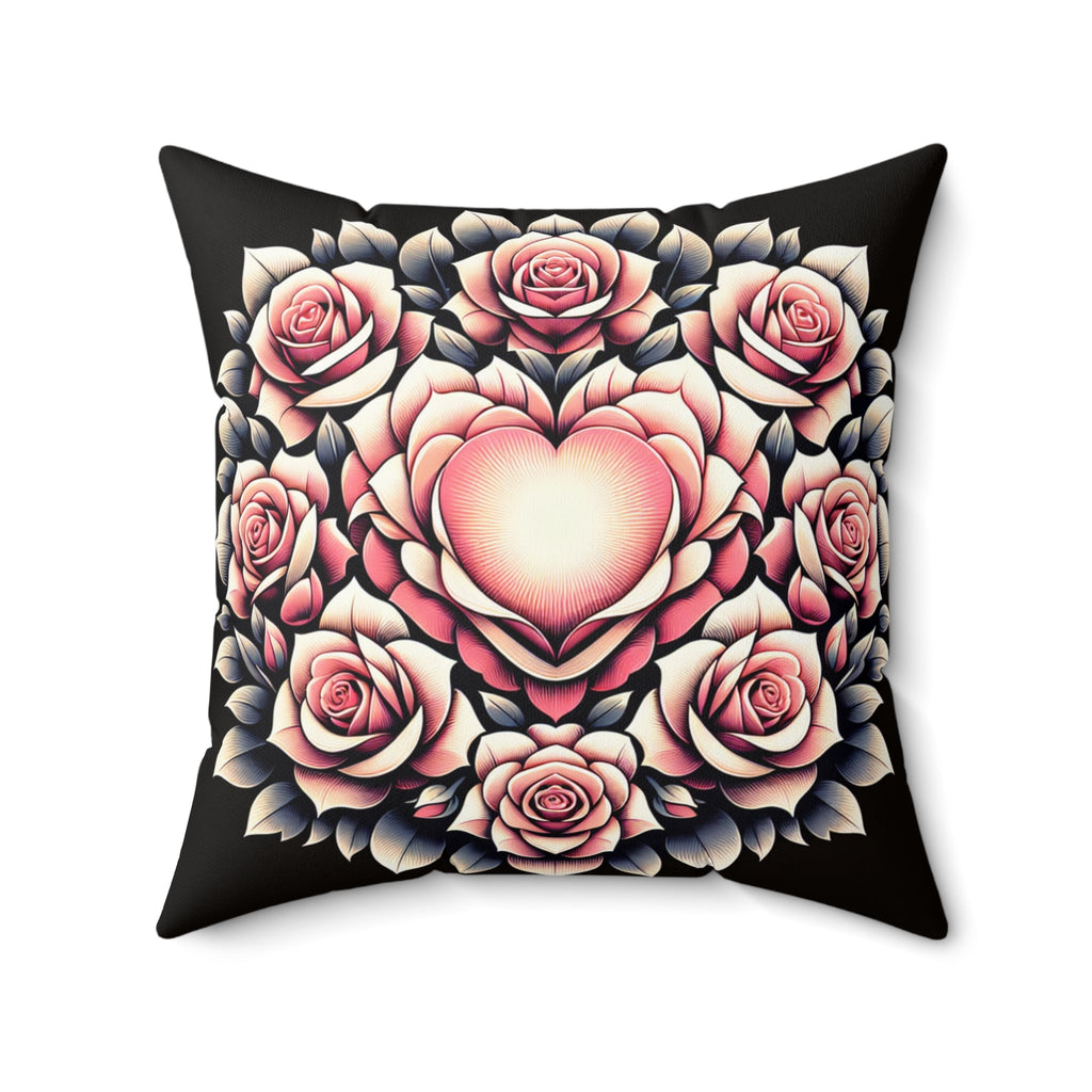 Romantisches Blumenkissen, gemütliches Wohndekor - Familientruhe