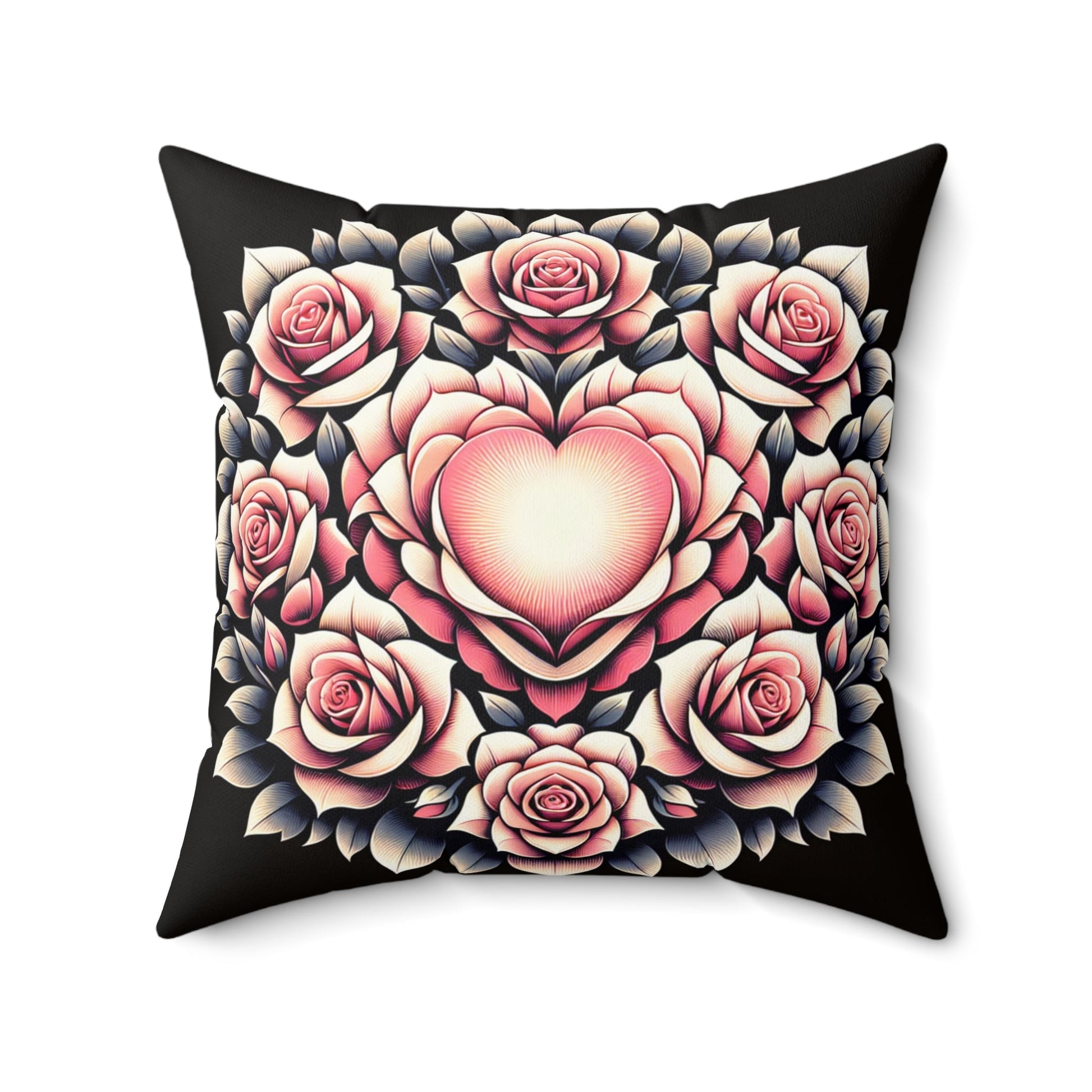 Romantisches Blumenkissen, gemütliches Wohndekor - Familientruhe